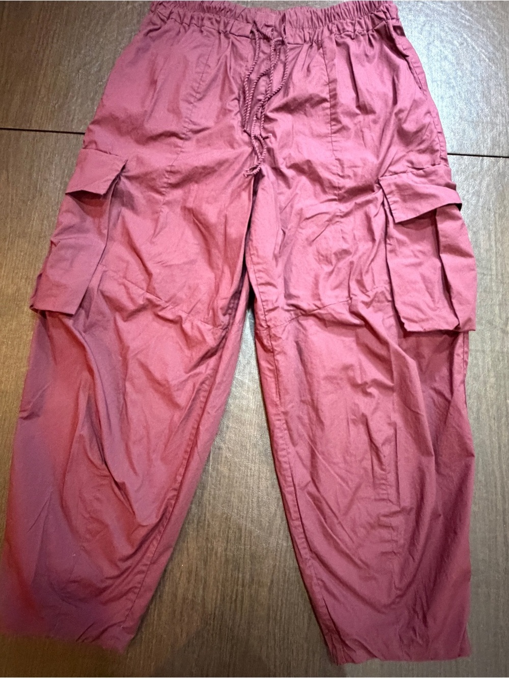 Farm Rio Burgundy Cargo Pants Sz S